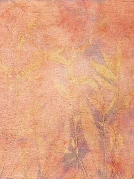 Ecoprint van perzikkruid