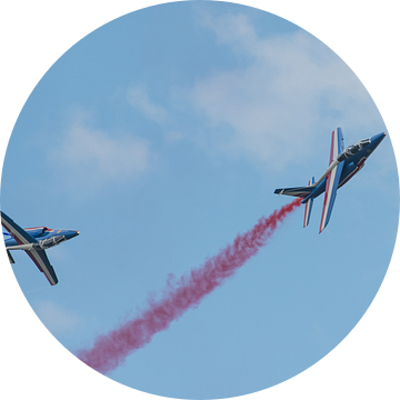 2 Alpha jets van Patrouille de France van Wim Stolwerk