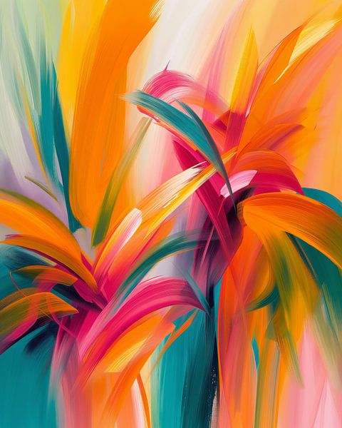 Abstract flowers by Bert Nijholt