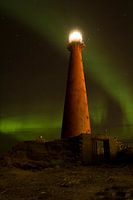 Vuurtoren met noorderlicht