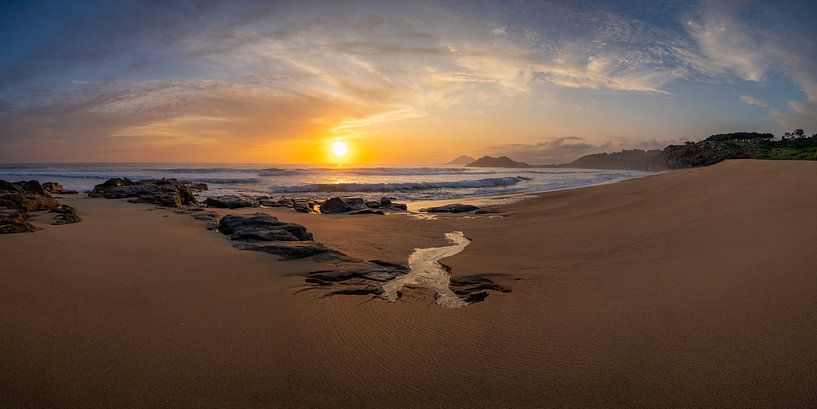 Coucher de soleil sur une plage de rêve par Denis Feiner
