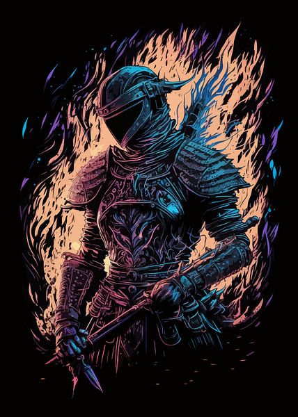 Ember-Wreathed Sentinel by hanzo afthar