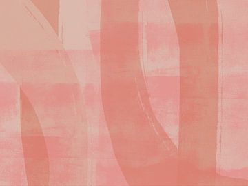 Abstrakte minimalistische Kunst in Pastellfarben von Dina Dankers