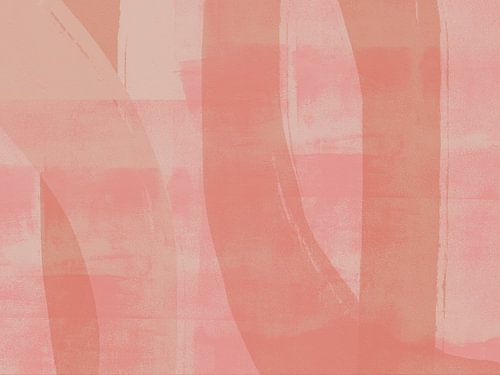 Abstracte minimalistische kunst in pastelkleuren van Dina Dankers