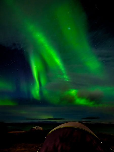Aurore boréale, Aurora Borealis, Islande par Eddy Westdijk