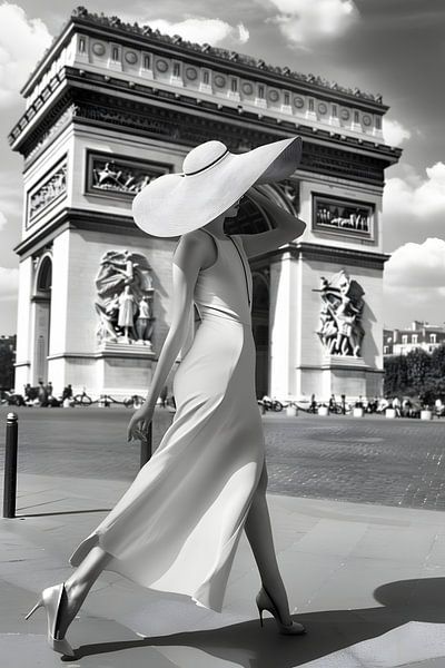 Fashionable flair at the Arc de Triomphe by Skyfall