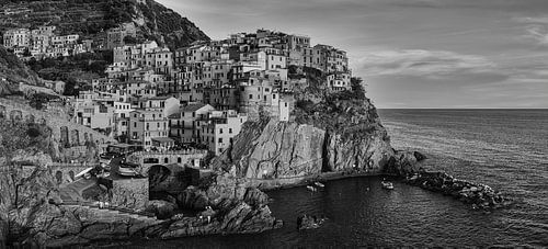Manarola in Schwarz und Weiß von Henk Meijer Photography