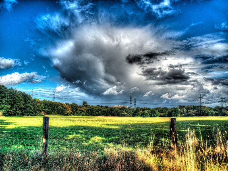 Dramatische bewolkte lucht van Edgar Schermaul