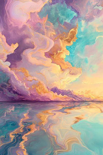 Harmonious play of colours in the sky by Poster Art Shop
