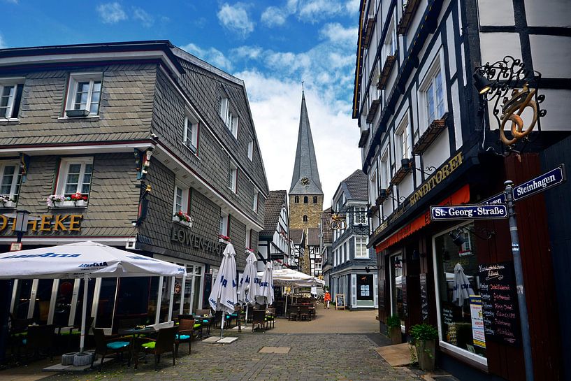 Kirchturmblick van Edgar Schermaul