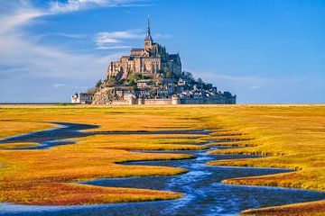 De Mont Saint Michel - Normandië - Frankrijk van Achim Thomae Photography
