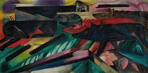 Die Wölfe (Balkankrieg) (1913) von Franz Marc