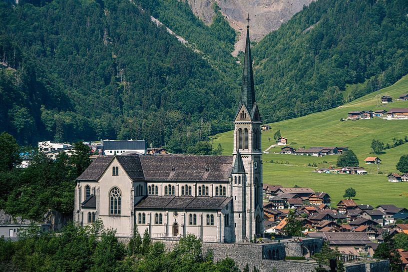 Sacred Heart Parish Church in Lungern, Switzerland by Patrick Groß
