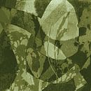 Night flowers. Abstract botanical in green colors by Dina Dankers thumbnail