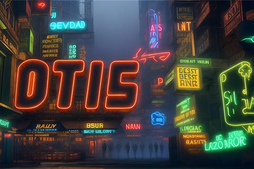 Nameplate Neon Otis