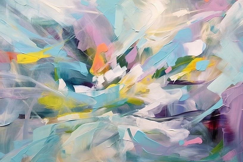 Fließender Kosmos | Moderne Kunst. von Blickfänger Gemälde