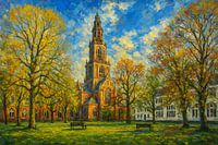 De Martinitoren vanaf het Martinikerkhof