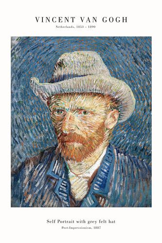 Vincent van Gogh - Self-Portrait with the Grey Felt Hat