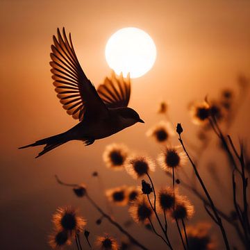 Flying Bird van FoXo Art