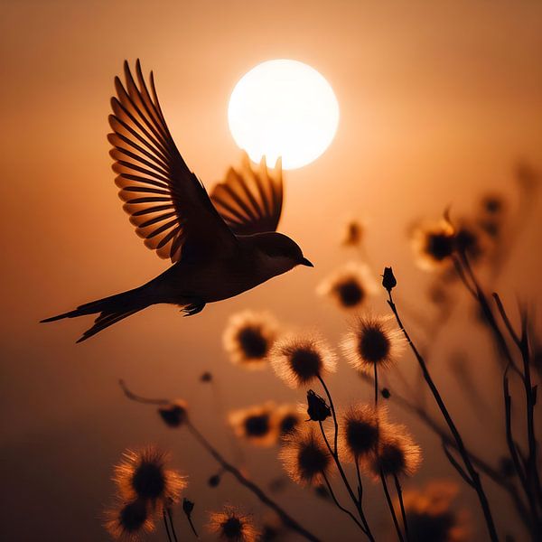 Flying Bird by FoXo Art