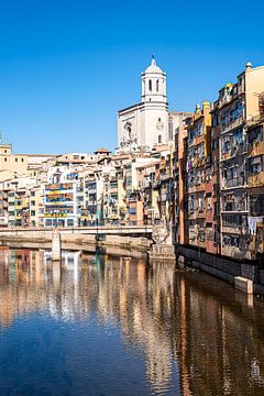 Girona in Catalonia Spain by Dieter Walther