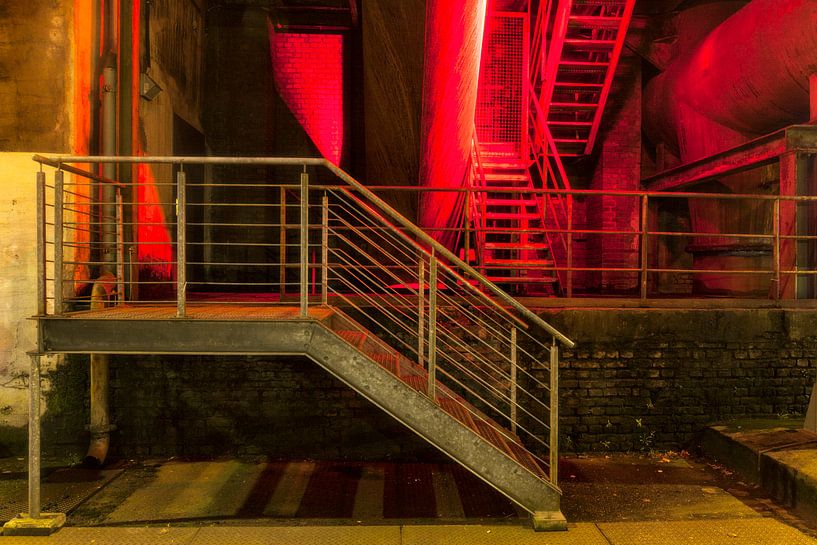 Escalier rouge, Landschaftspark Duisburg par Evert Jan Luchies