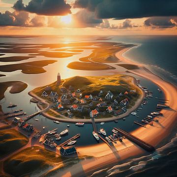 Logement sur l'île sur Digital Art Nederland