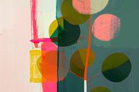 Kleurrijk botanisch abstract