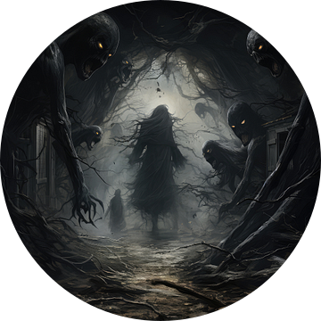 Griezel horror halloween beeld