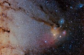 Star field and nebulae in  Rho Ophiuchus Captured with an amateu by PhotoCluster
