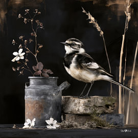Vögelchen in Ölfarbe von Gelissen Artworks