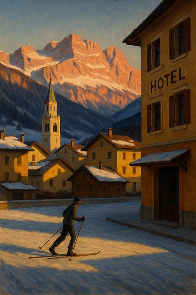 Golden Light over the Dolomites by Travel Shop