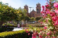Plaza de Armas in Carhuaz, Peru