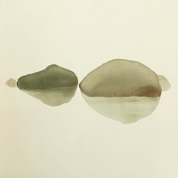 Wabi-sabi in aquarel van Studio Allee