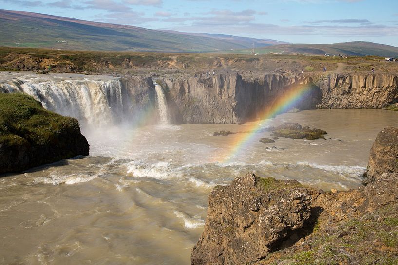 La chute d'eau Godafoss en Islande par Menno Schaefer