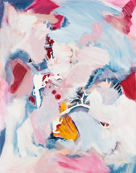 The joy of life in enchantingly beautiful bright colours - modern abstract art by Susanna Schorr