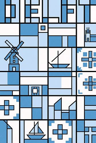Delfts Blauw Tegeltje