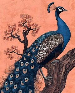 Bunter Pfau