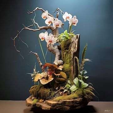 ikebana (japanse bloemsierkunst) von Gelissen Artworks