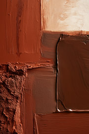 Terra Layers – Peinture abstraite moderne dans des tons de terre cuite et de brun sur Bianca ter Riet