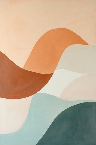 Formes d'ondes abstraites par Poster Art Shop