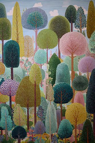 Bunter Wald | Verspielte Baumharmonie