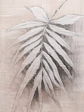 Organisch en natuurlijk Japandi schilderij: Structuren van Studio Pieternel