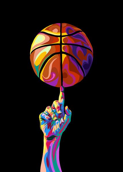 Basketball in der Pop-Art von IHSANUDDIN .