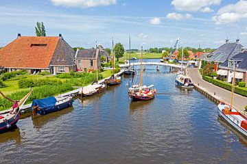 Luftaufnahme des Dorfes Gaastmeer in Friesland von Eye on You