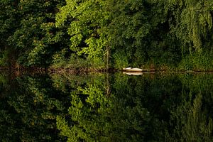 Das Kajak an der Lahn