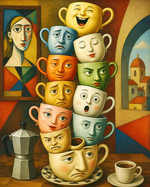 Kaffeepause eines Künstlers