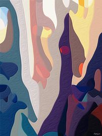 The abstract landscape Amedeo. by SydWyn Art