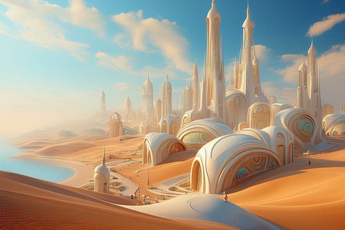 Futuristisch landschap