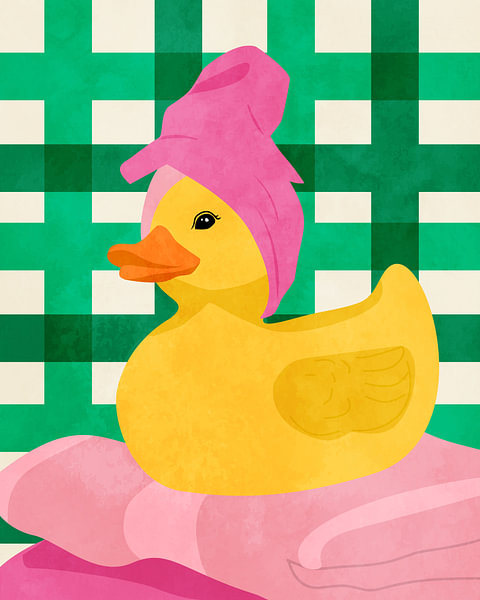 Kuschelige Gummi-Ente von Kintsugi99 auf ArtFrame, Leinwand, Poster und mehr